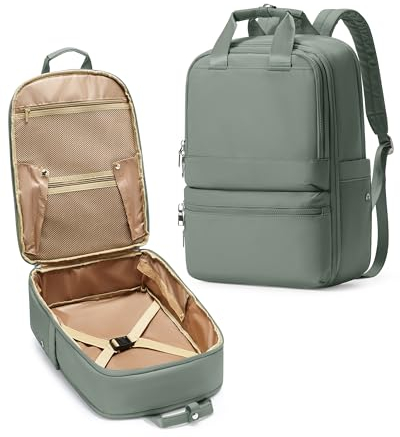 bergsalz Reiserucksack Damen Ryanair Handgepäck 40x20x25 Rucksack Damen Herren Arbeit Handgepäck Rucksack Wasserdicht Travel Backpack Armee Grün