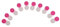 Red-Pink Color Contact Lens Soaking Case - Pack of 10 - Material - Excellent Spill-Proof Design