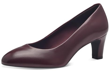 Tamaris Damen Klassische Ballerinas, Frauen Flats,TOUCHit-Fußbett,Slip-ons,klassisch elegant,Ballerinen,Pumps,Halbschuhe,Slipper,Merlot,38 EU