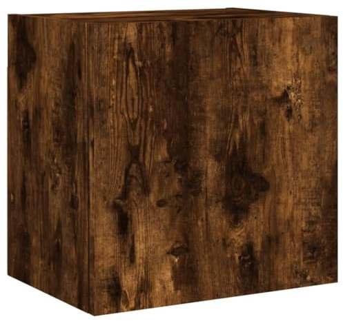 vidaXL TV Wandschrank, TV Schrank mit viel Stauraum, Wandmontage Fernsehschrank Regal, Hängeschrank TV Möbel, Modern, Räuchereiche Holzwerkstoff