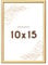 Wackadoo Bilderrahmen 10x15 Gold Fotowand Fotorahmen mit Glasscheibe Kunststoff Picture frame