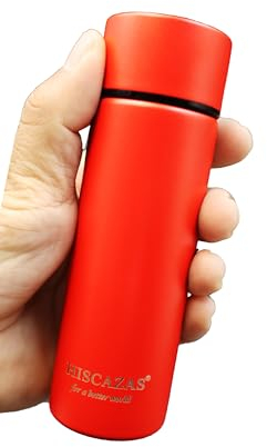 Mini Borraccia Termica 150 ml – Bottiglia in Acciaio Inox 316 Rossa Opaca, Doppia Parete, Antiscivolo e Senza Perdite – Regalo per Donna e Uomo