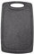 Tabla de cortar de paja de trigo, 12 x 7.8 pulgadas, 7 mm de grosor, material ecológico de grado alimenticio, tabla de cortar para cocina (negro)