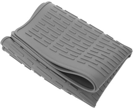 FUNOMOCYA Tappetino Silicone Per Cucina Antiscivolo e Protezione Per Piano Cottura Xin Scuro Per Asciugatura e Isolamento Termico