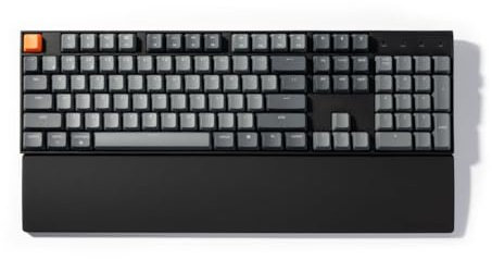 Keychron Silikon Handballenauflage Schwarz, Ergonomische Palm Rest für mechanische Tastatur K10 / C2 / C2 Pro