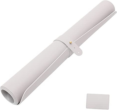 DIYEAH Leather Desk Pad Protector Computer Mouse Pad Nail Mat for Table Gaming Mousepad