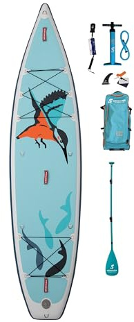 Stemax Touring Kingfisher 11'6 SUP Standup Paddel Board aufblasbar inkl Coil-Leash, Stand up Paddle (Board mit Paddel)