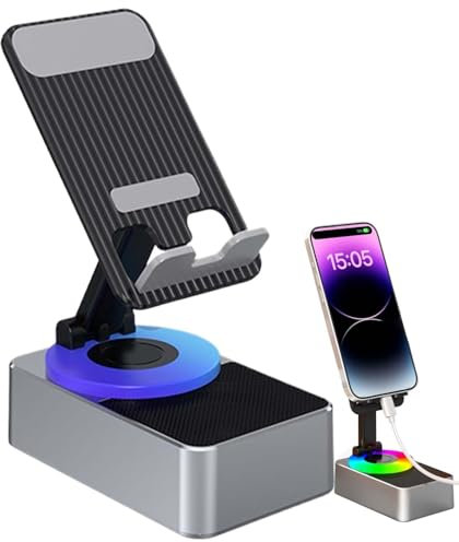Xummpxuk Rechargeable Wireless Speakers - Portable Rechargeable Phone Stand Speakers | Long Battery Life Entertainment Tool for Outing, Business Trip, Home, Traveling, Camping