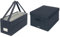 Leitz Set Aufbewahrungsbox mit Deckel aus Stoff + Desk Sharing Arbeitstasche, 2er-Set Organisationsboxen, Für Büro, Haushalt, Schule oder als Sofa Organiser, Grau, Mittel, 61440089 + 64440089