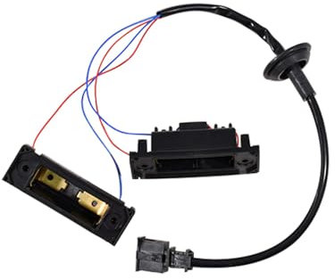 Rear Licence Plate Light Housing 7H0827740 Compatible with VW Transporter T5/T6 & Caddy Mk3 2003-2015 Double-Door Models Black