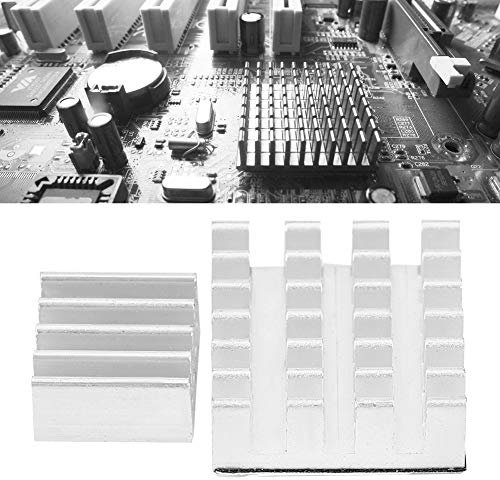 10 Set BIG/Small Aluminum Heat Sink CPU Cooler for -Good Thermal Conductivity, Reduce the of Overheating, Back with Glue, Suitable for Video Memory/power Supply Supply
