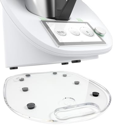 Jec-B® Gleitbrett für den Thermomix - TM5, TM6 & TM31 - Hochwertiger Gleiter aus Premium Acrylglas Passgenau & Kratzfest für einfaches Verschieben (Transparent)