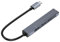 Orico Aluminium Tipo C USB 3.0 Hub 4 Puertos Multi Divisor con PD60W TF SD Lector de Tarjetas y OTG para Accesorios de PC compatibles(USB C Stripe USB3.0)