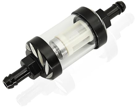 8MM Filtro Benzina in Metallo,Filtro Carburante Moto Benzina Olio Filtro Filtri Carburante Universale per Moto ATV Auto Fuoristrada E Fuoristrada