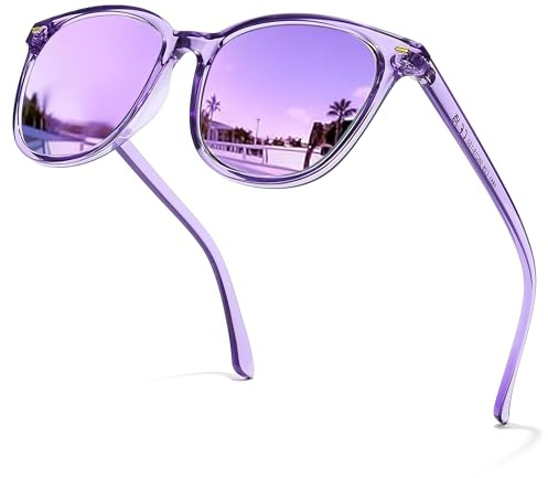Myiaur Polarisierte Sonnenbrillen Damen Groß, UV400 Schutz Brille | Klassische, Verspiegelte Sonnenbrille, für Autofahren & Outdoor