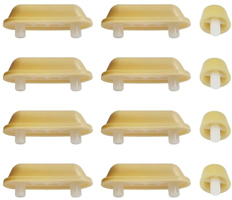 Fanmitrk 12 Stück WC Sitz Puffer, Toilettendeckel Stopper, Stoßdämpfende Pads für Holz Toilettensitz