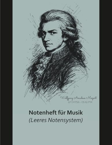 Notenheft mit leerem Notensystem: 116 Seiten • 10 Notensysteme pro Seite • 8,5 × 11 Zoll