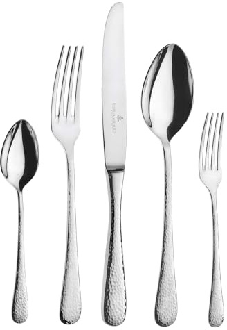 PICARD & WIELPÜTZ Besteckgarnitur Mia 60-TLG. – Tafelbesteck für 12 Personen – 18/10 Chromnickelstahl – 3,5 mm Materialstärke