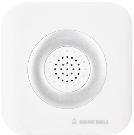 Wakects 12V Wired Doorbell, Clear Loud Soft Ding Dong Sound ABS Door Alarm with Wall Mounted Double Sided Adhesive Tape Installation for Home Office Security