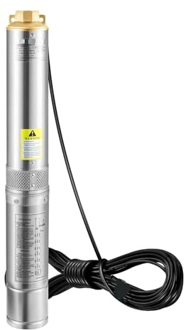 Deep Well Submersible Pump Stainless Steel Water High-Efficiency Drainage(370W Control Box)