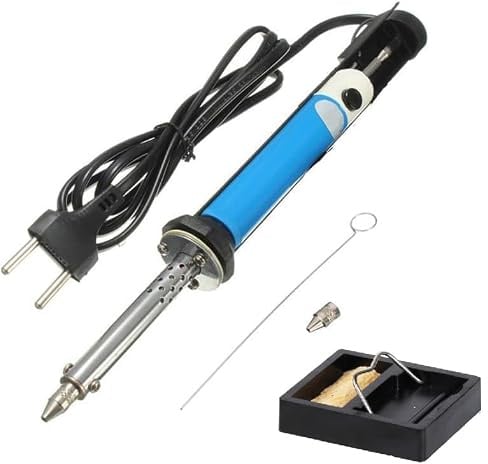 Elektrisches Vakuum Entlötkolben Lötkolben Sauger Entlötpumpe, Soldering Vacuum Cleaner with 1.0 mm and 2.0 mm Desoldering Nozzles für Common Soldering, Desoldering