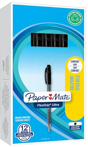 PaperMate Kugelschreiber FlexGrip Ultra Stick, schwarz
