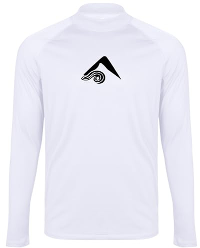 Kanu Surf Boy's Platinum Long Sleeve Rashguard, White, 3T