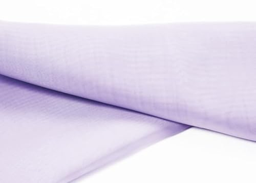 Chiffon Dekostoff/Meterware am Stück (Pastellflieder)