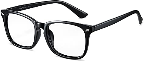 Cyxus Blaulichtfilter Brille Herren/Damen, Computer Laptop Gaming Brille, UV Schutzbrille gegen Kopfschmerzen, Klassisches Schwarzes Rahmendesign, Geschenke für Männer Frauen