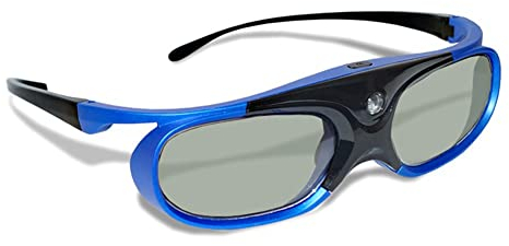 Universal 3D Brille, DLP-Link Active Shutter Glasses mit 85mAh Wiederaufladbare Batterie, 50 Stunden Dauerarbeit, Schutterbrille für Hauptstream DLP Beamer