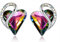 Leafael Infinity Liebe Herz Geburtsstein Ohrringe für Frauen, Kristall-Ohrstecker mit Premium-Kristallen, Allergie-freien Schmuck für Frauen mit Geschenk-Box, Silber-Ton Geburtsstein damenohrringe
