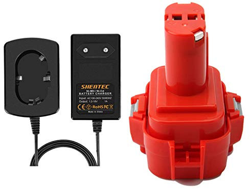 Shentec 9.6V 3.5Ah Ni-MH Batterie Et Chargeur pour Makita PA09 9100 9120 9122 192595-8 192596-6 192638-6 193977-7