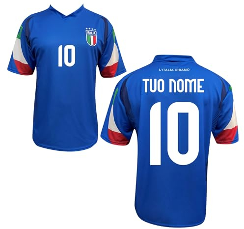 Maglia Italia Replica Bambino Adulto Azzurra Personalizzata Personalizzabile
