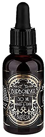 Zitronenwachs hochwertiges Bart Öl Burbonesse 30 ml | natürliche Zusammensetzung | Brotzeitöl mit Whiskey Duft und Kaffee | Weicht und beruhigt den Bart | Ideal als Geschenk für Bräter