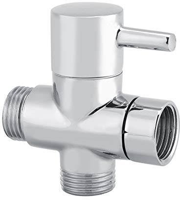 Tyenaza 3 Wege T Absperrventil Umstellventil Ventil Umschalter Dusche Toilette Bidet Sprayer Umsteller Form Ventil G1/2 T-Adapter Ventil 3-Wege Duscharm Umsteller