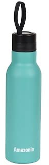 GOURDE TURQUOISE SOFT TOUCH ISOTHERME DOUBLE PAROI INOX 0.5 L