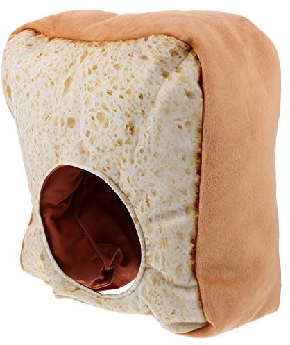 SOIMISS Toast Hut Plüsch-Cosplay-Spielzeug Cosplay-kostüm Lustige Kopfbedeckung in Brotform Lustige Brotkappe Plüsch Brotkappe Hut Foto-Requisite Pp Baumwolle Kleidung Kind Partyhut