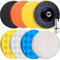 SIQUK 9 Pièces Éponge de Polissage 150mm Polissage Pad Auto Éponge Polissage avec Adaptateur Éponge Polir Kit pour Auto Polissage Voiture