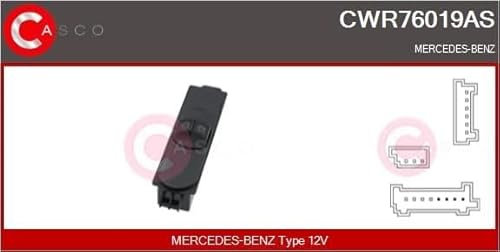 Casco CWR76019AS Schalter für Fensterheber Mercedes