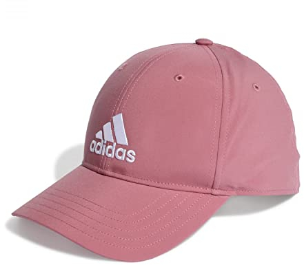 adidas Unisex Lightweight Embroidered Baseball Cap, Pink Strata/Pink Strata/White, S