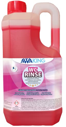 Líquido WC Químico Rinse AWAKING 2L, Aditivo Cisterna Aguas Limpias, Higieniza y Limpia la Taza del WC Portátil, Aromatizante
