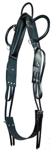 Brama West Voltigiergurt und Reitlerngurt Training schwarz - Gr. Cob