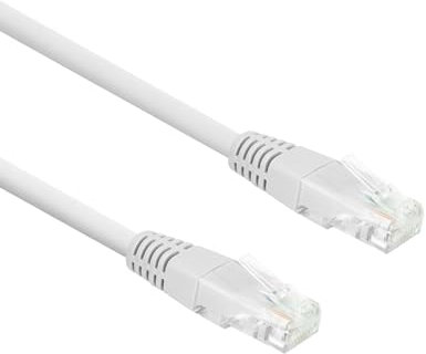 Eminent CAT6 LAN Kabel 2m Ethernet, 10/100/1000/Mbit/s, RJ45, U/UTP Netzwerkkabel, 250 MHz, PoE, CCA Kupfer, für Switch, Router, Patch Panel, TV, PC & Laptop, Weiß – IM8102