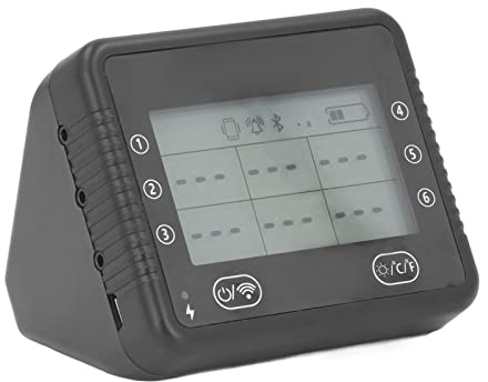 Intelligentes Kabelloses Digitales Fleischthermometer Mit Bluetooth- Und WLAN-Verbindung – 6 Sonden, Großer Temperaturbereich von -30 ℃ Bis +300 ℃