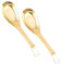 VINTORKY Löffel aus Messing küchenlöffel soup spoon ladle Restaurantlöffel küchenutensilien Geschirr aus Messing Servierlöffel Messing reines Kupfer Esslöffel kleiner Löffel
