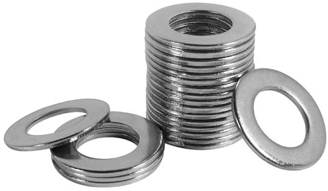 FOMGIIN Rondelle Acciaio Inox M16 x 30mm, 20 Pezzi Metaliche Piatte Rondella Piana 304, Rondelle grandi Alzaporta Rondelle O Ring, DIN 9021 / ISO 7093, Rondelles Carrozzeria A2 V2A in Piatta Acciaio