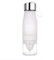 Bottiglia H2O da 650 ml per bere di più, spremiagrumi, infusore, portatile, per dieta, detox, per sport e fitness, colore bianco