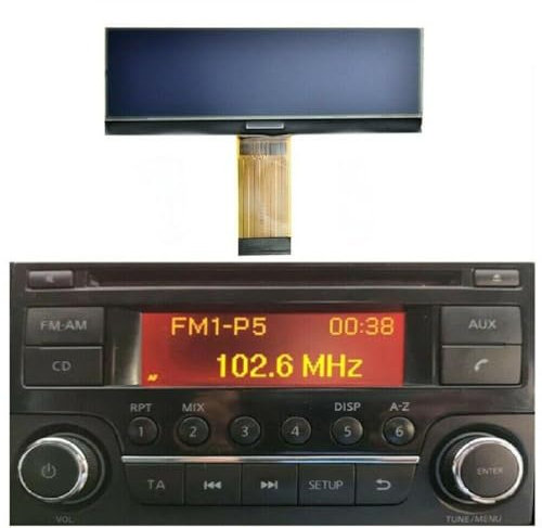 Radio Replacement LCD Screen For Nissan Qashqai,Juke, Micra, Navara, NV200 Improved Heat Sink And Charging Capabilities Stereo Radio