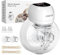 Breast Pump Electric, Hands Free Breast Pumps Wearable Portable,4 Modes 12 Levels with LED Dispaly, Low Noise Painless Rechargeable Wireless Electrical W/ 21/24MM Flanges, White