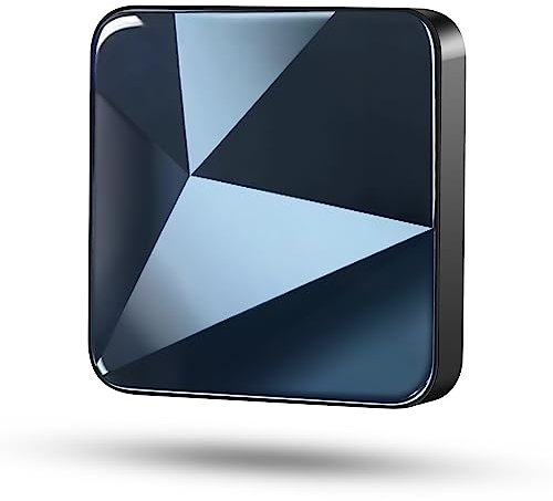 Kabelloser CarPlay Adapter Dongle für iPhone – Kabelloser Dongle für werkseitig verkabelte CarPlay-Autos ab 2017, passend für USB C und A, Plug and Play, automatische Verbindung